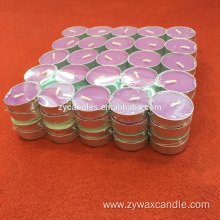 color white wax 14g 4hours gold tealight candles
